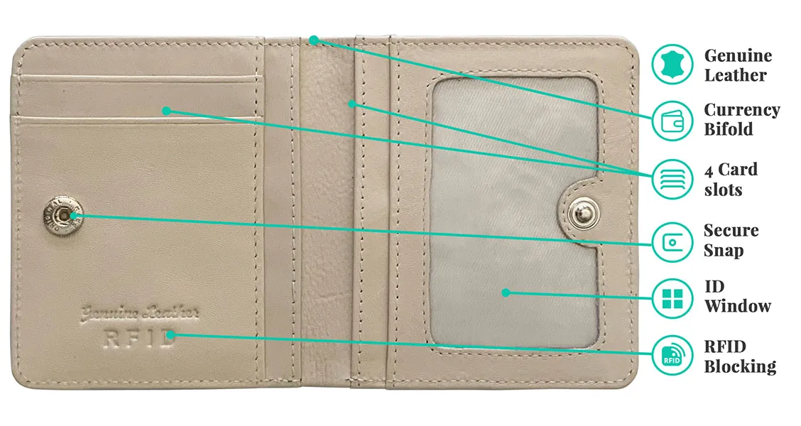 Personalized Genuine Leather Womens Mini Wallet