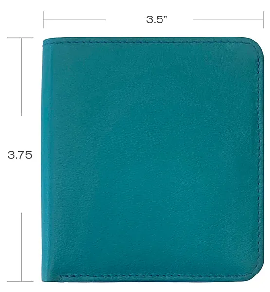 Personalized Genuine Leather Womens Mini Wallet