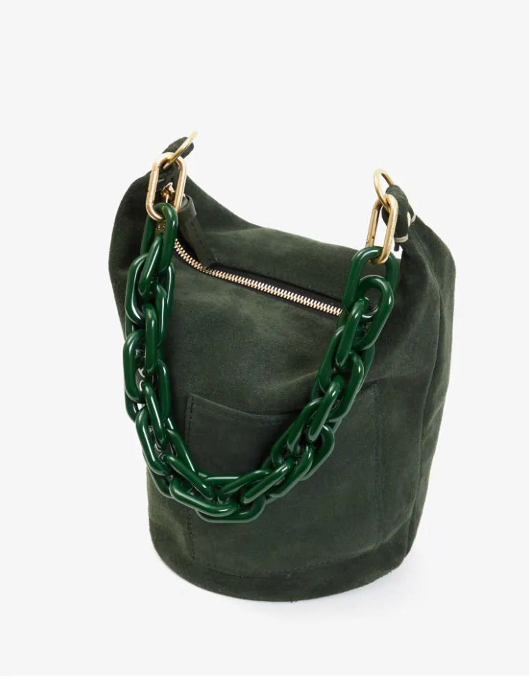 PETITE JEANNE IN LODEN SUEDE