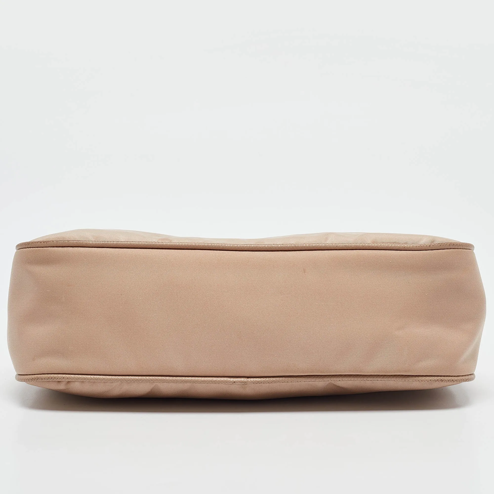 Prada Beige Nylon Re-Edition 2005 Baguette Bag
