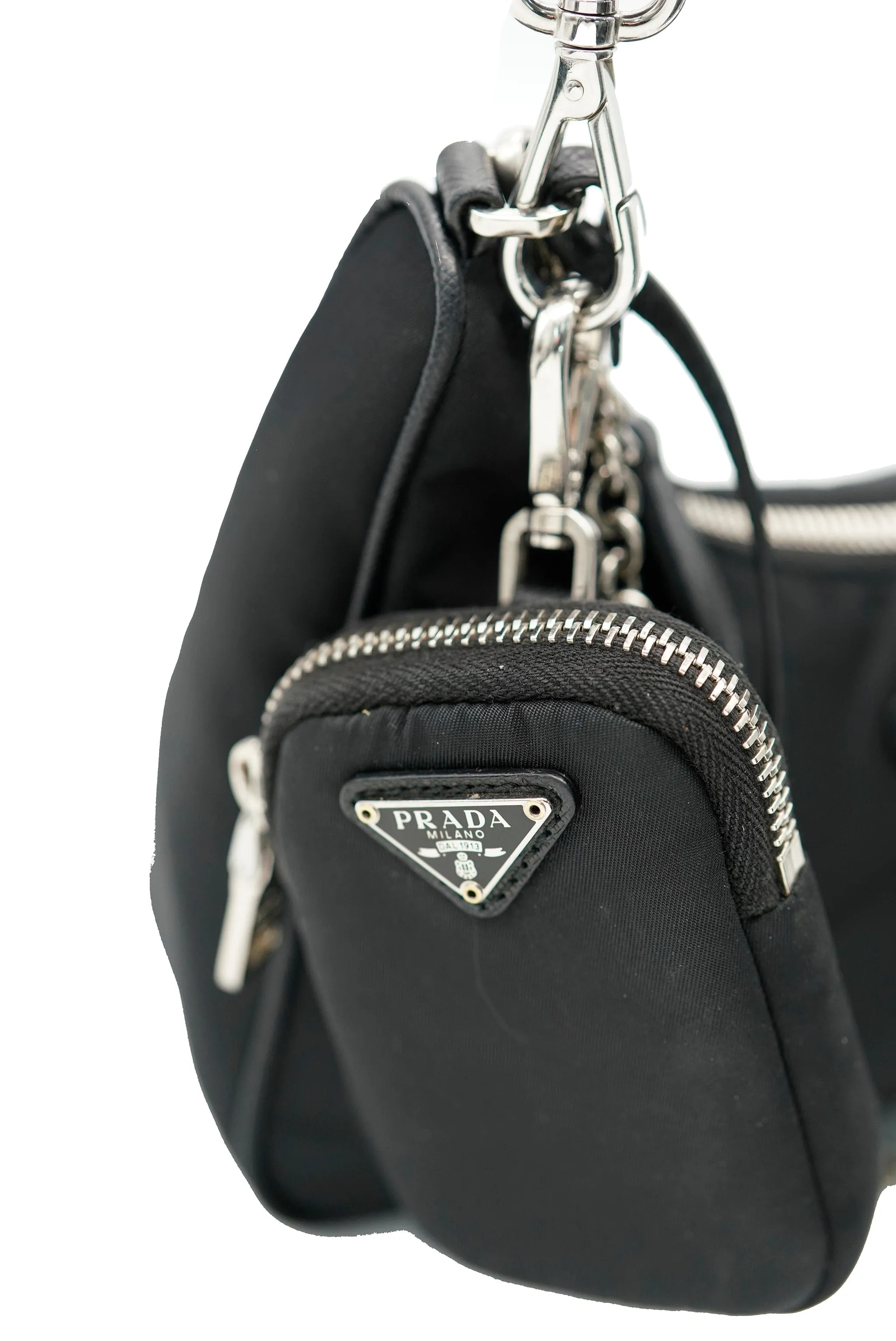 Prada Black Re edition pochette bag ALL0257