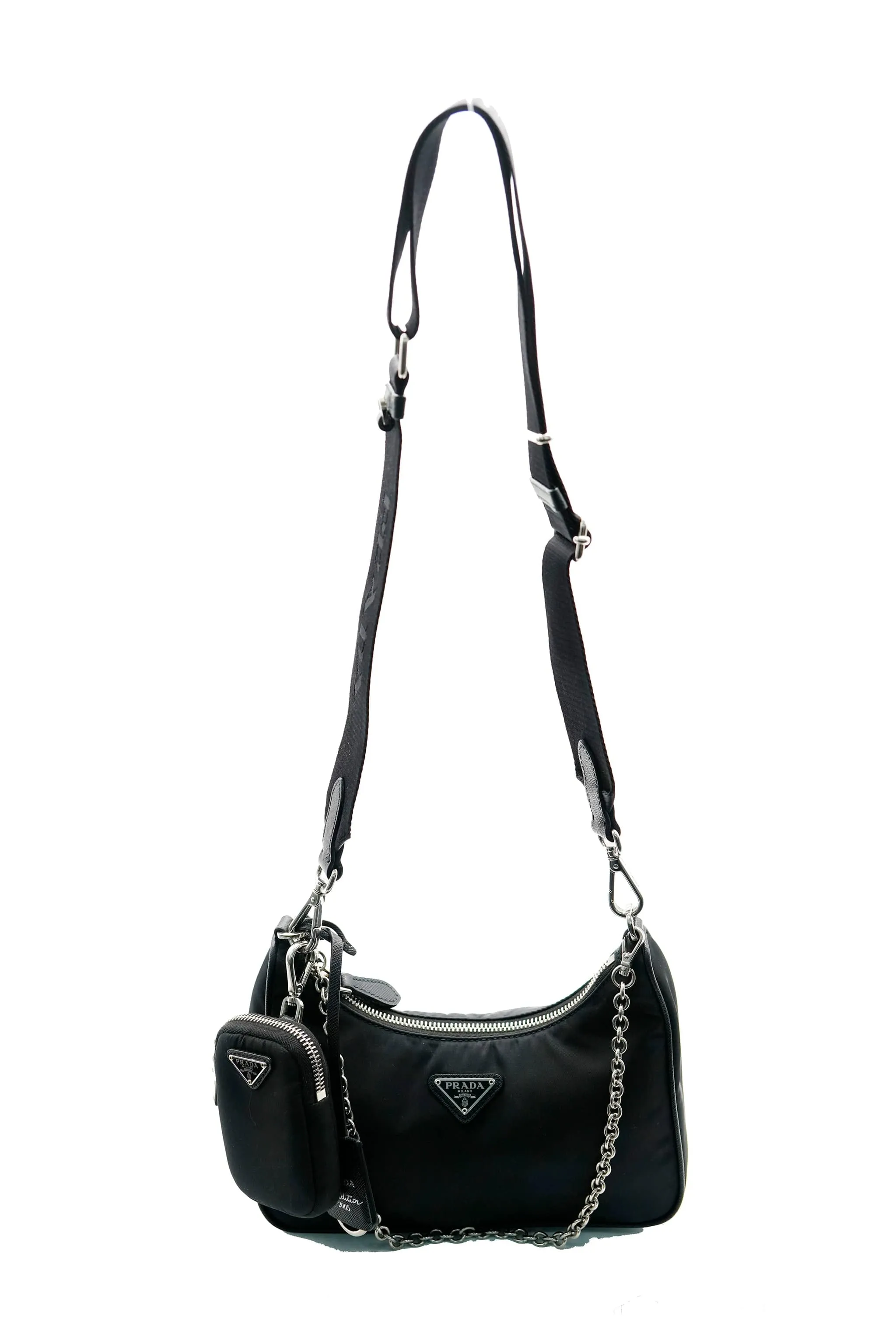 Prada Black Re edition pochette bag ALL0257