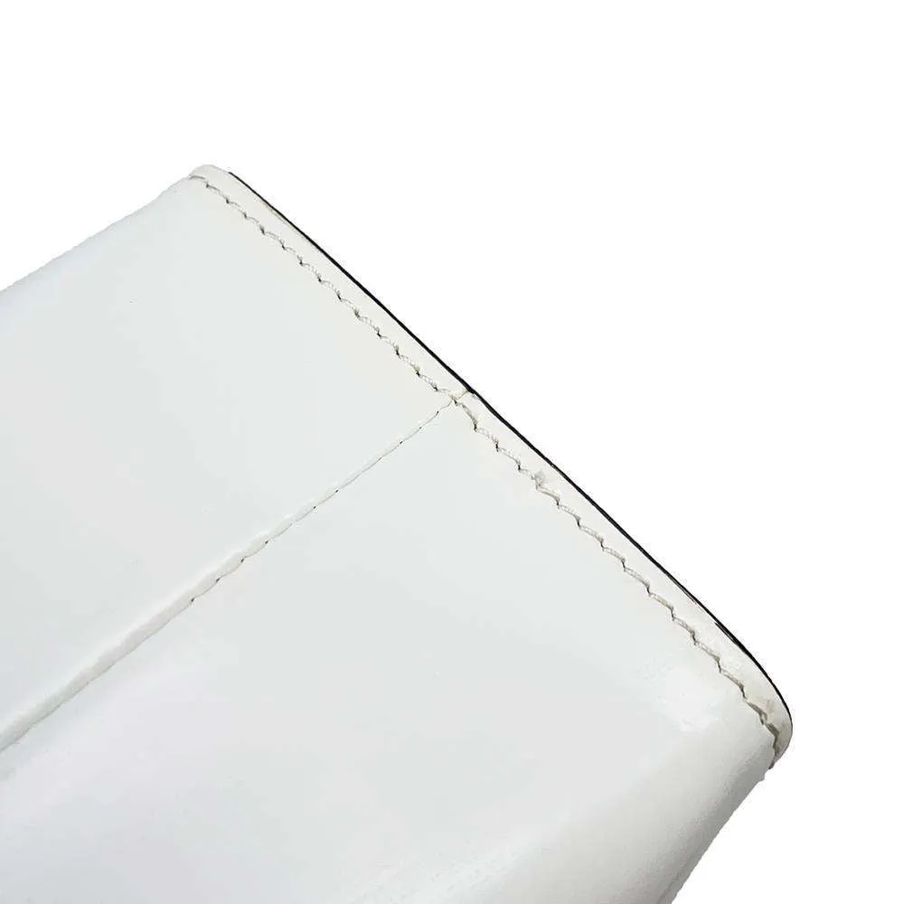 PRADA Handbag 1995 Re Edition White 1BA350 BrushedLeather Size Medium