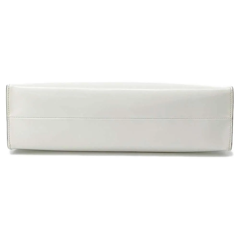 PRADA Handbag 1995 Re Edition White 1BA350 BrushedLeather Size Medium