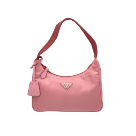 Prada  Re-Edition 2000 Pink Shoulder bag in Re-Nylon, Silver Hardware 60AT_S2406001