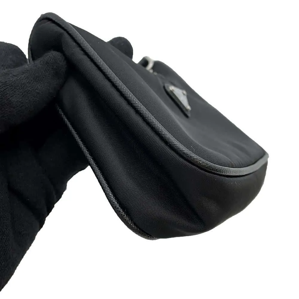 PRADA Re-Edition Mini Shoulder Bag Black 1TT122 Nylon