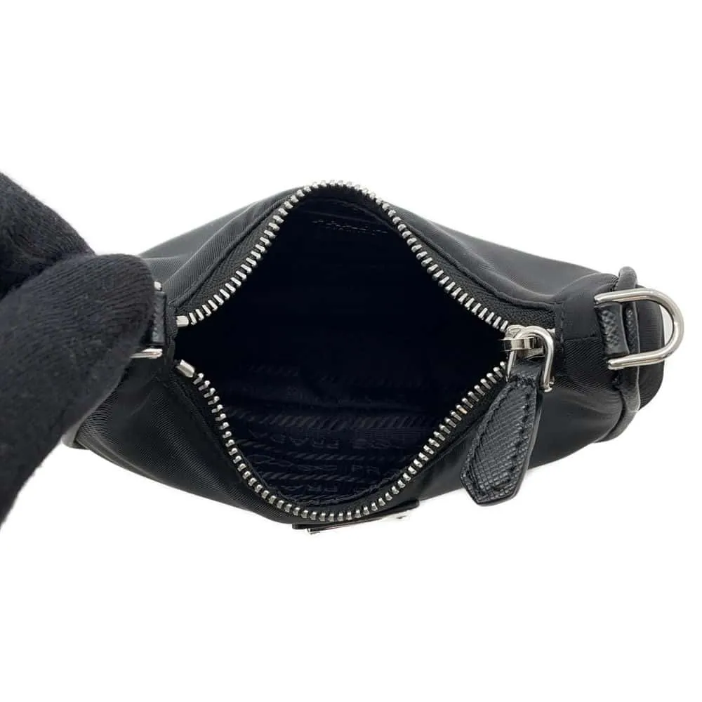 PRADA Re-Edition Mini Shoulder Bag Black 1TT122 Nylon