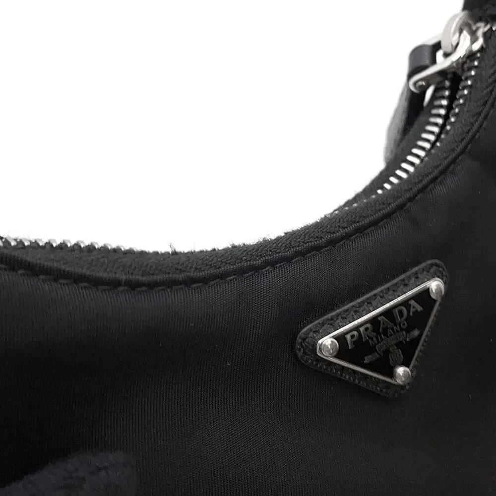 PRADA Re-Edition Mini Shoulder Bag Black 1TT122 Nylon
