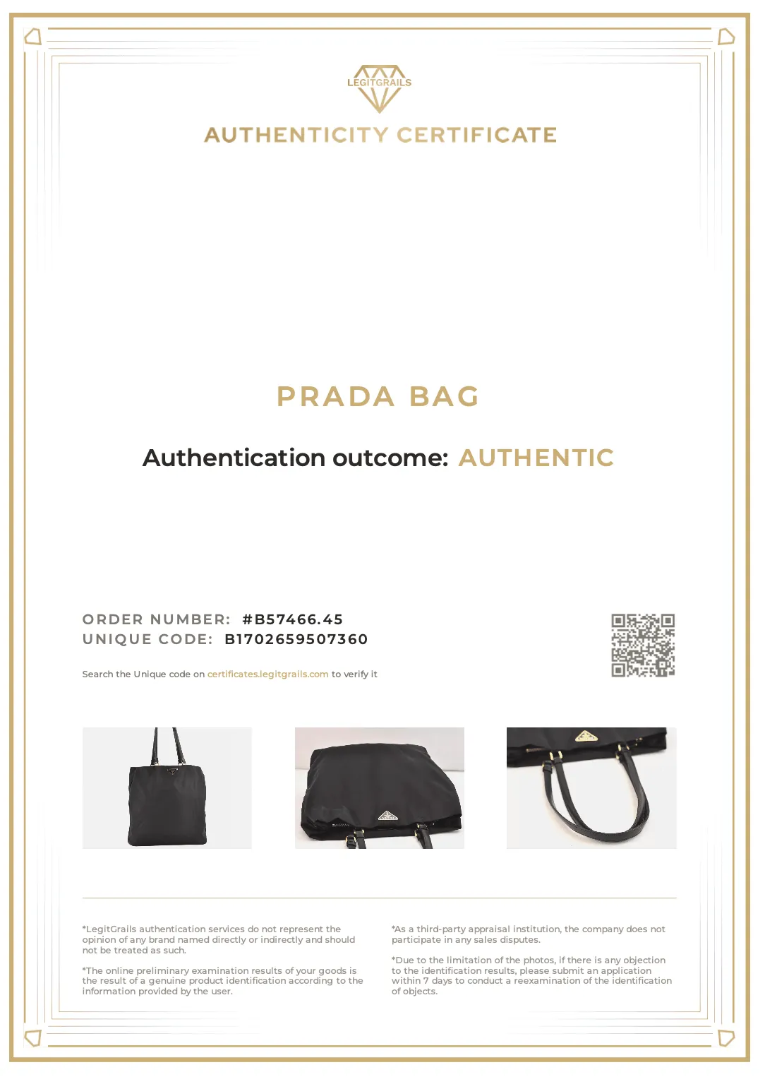 PRADA Vintage Nylon Tessuto Leather Shoulder Bag Purse Black 9107K