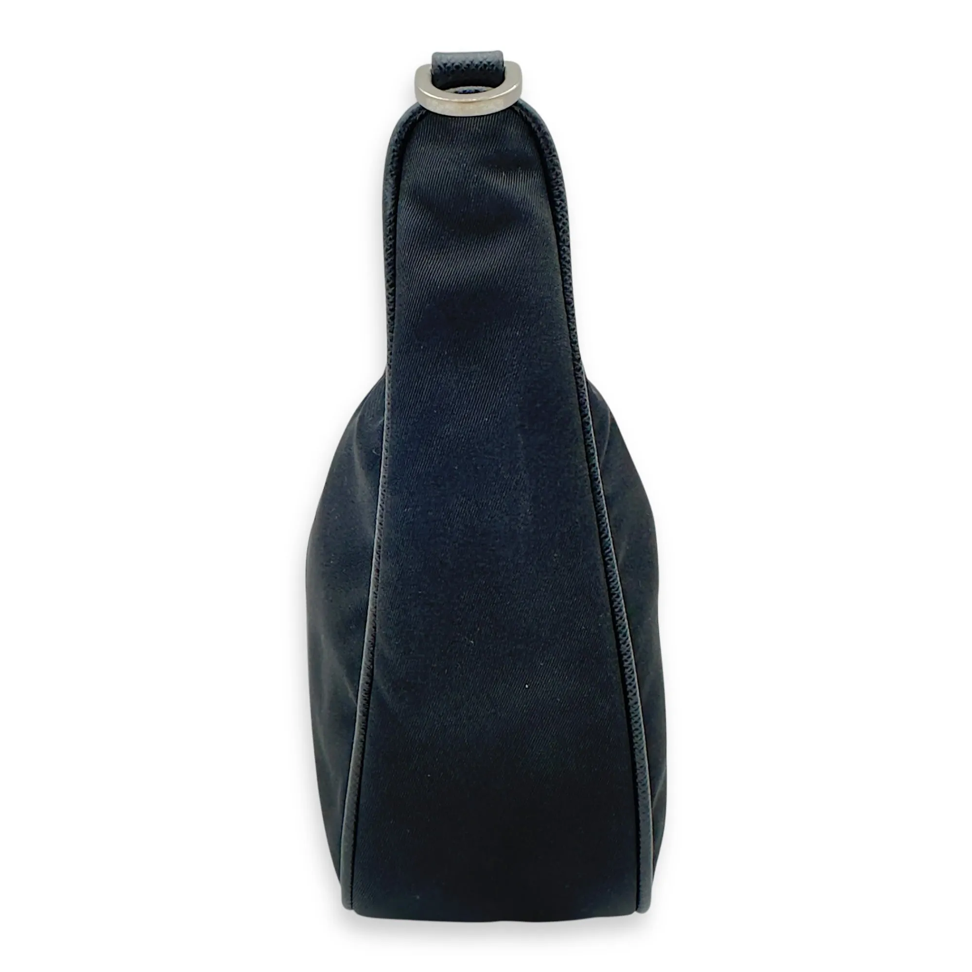 Re-Edition Crossbody Bag Black in Re-Nylon, Silver hardware