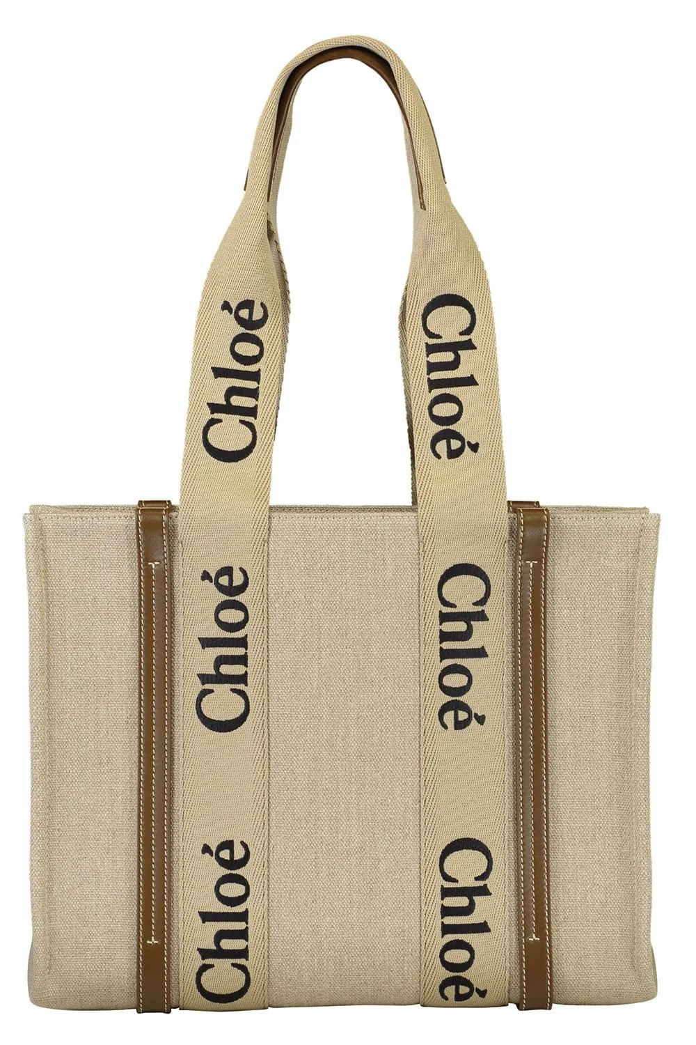 Woody Monogram Tote - Bronze Brown
