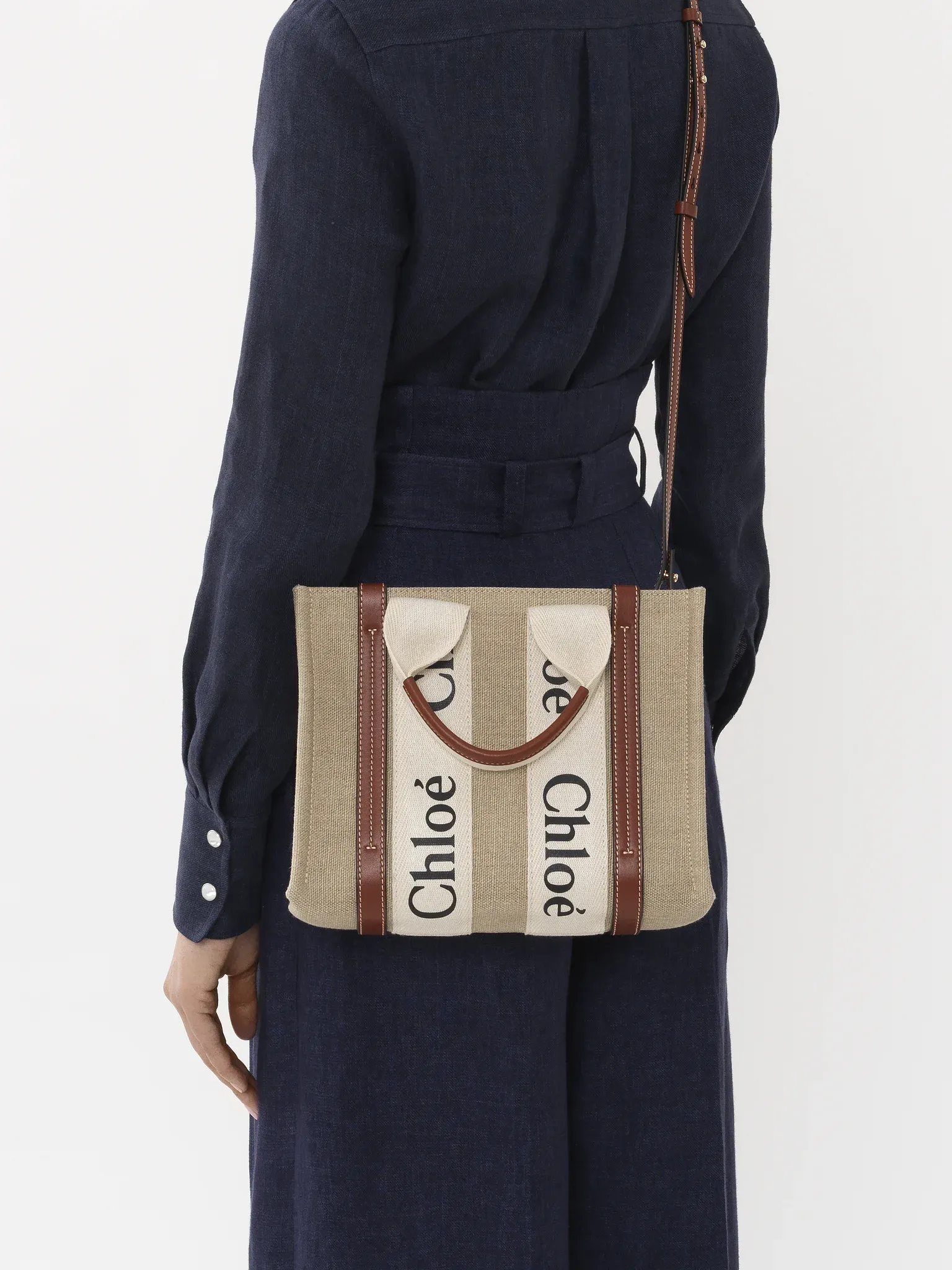 WOODY SMALL TOTE WITH STRAP